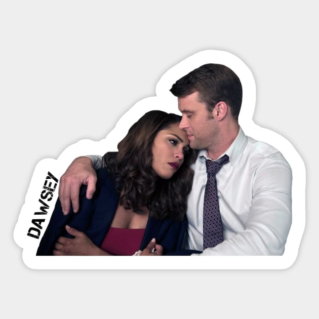 DAWSEY - GABBY DAWSON - MONICA RAYMUND - MATT CASEY - JESSE SPENCER - CHICAGO FIRE Sticker by emilybraz7